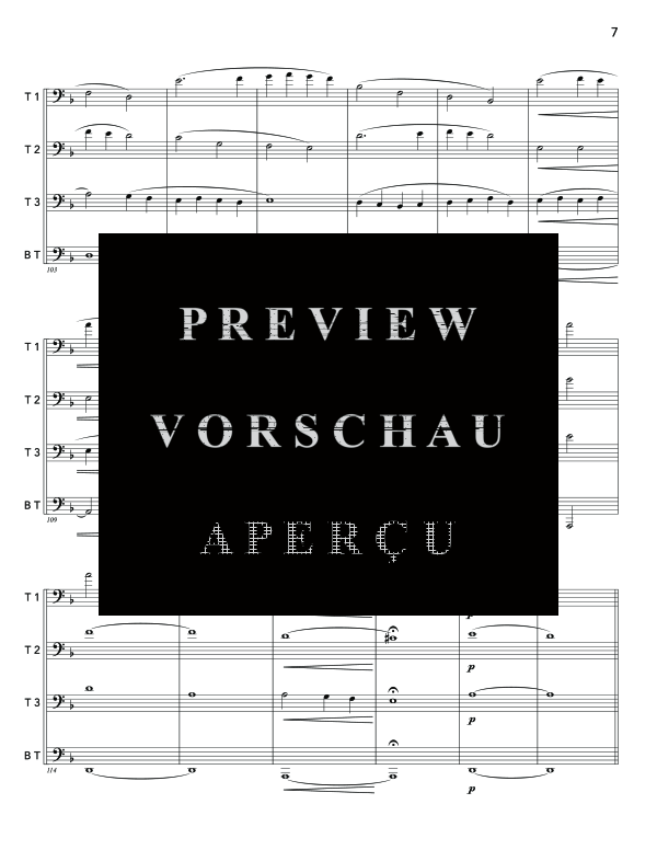 Product gallery: Page 11 of 11 Quartet No. 1, , (Trombone quartet)