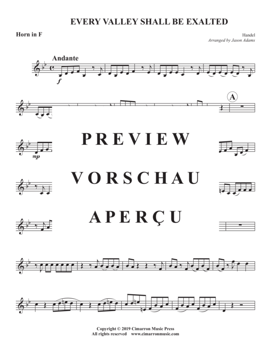 Produktgalerie: Seite 12 von 17 Every Valley Shall Be Exalted , , (Blechbläser Quintett)