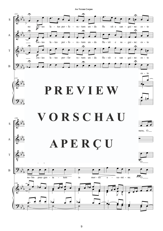 Produktgalerie: Seite 10 von 11 Ave verum corpus, , Sopran, Gemischter Chor und Orgel