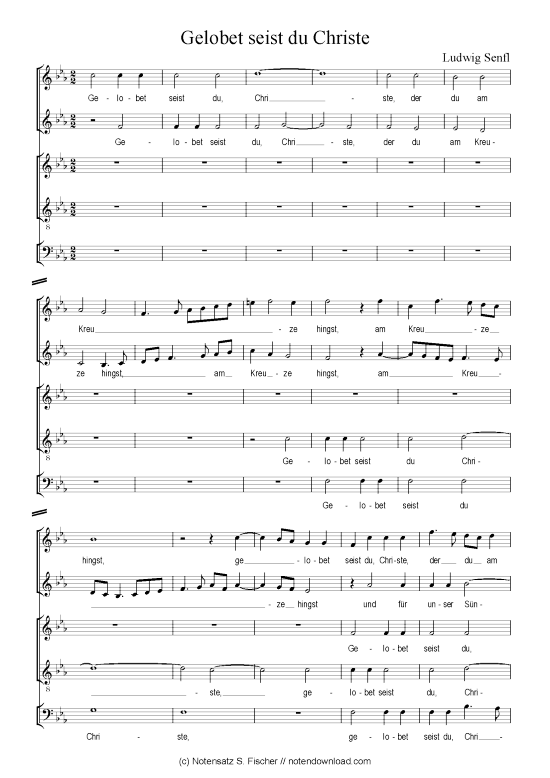 Produktbild zu: Gelobet seist du Christe Ludwig Senfl