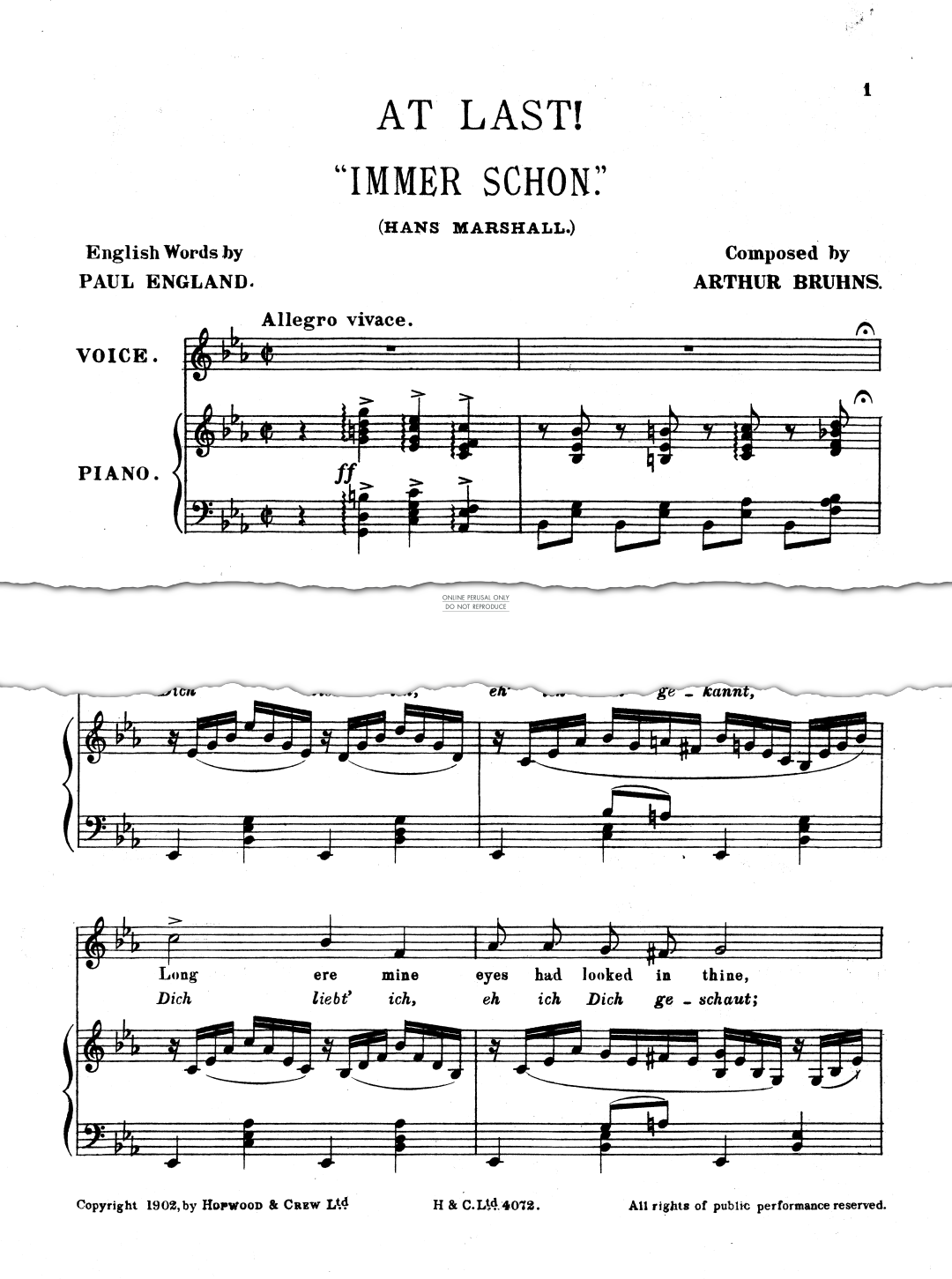 Produktgalerie: Seite 1 von 1 At Last, Arthur Bruhns, Gesang, Klavier