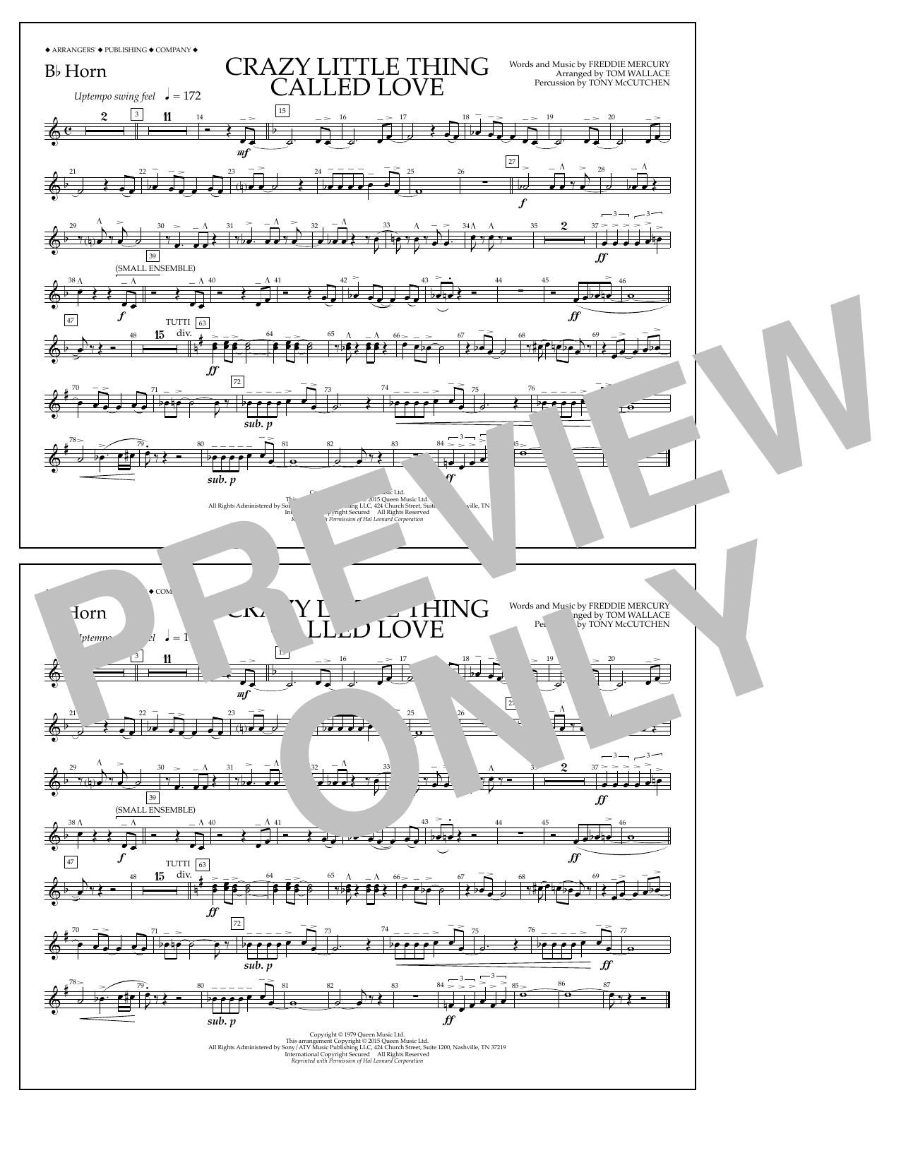 Produktbild zu: Crazy Little Thing Called Love - Bb Horn