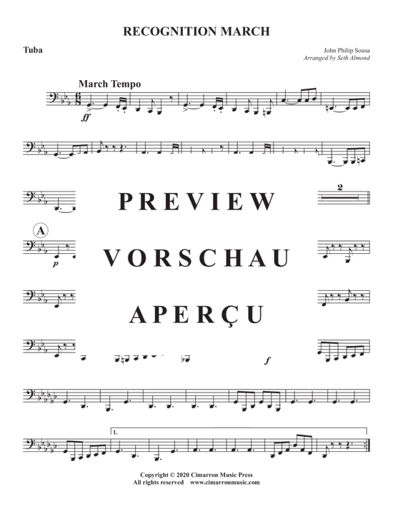 Produktgalerie: Seite 16 von 17 Recognition March , , (Blechbläser Quintett)