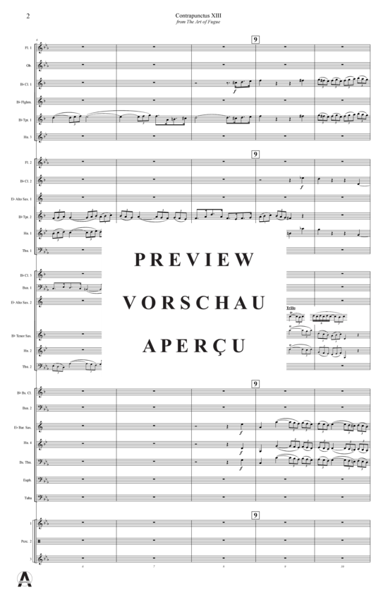 Produktgalerie: Seite 5 von 21 Contrapunctus 13 aus Kunst der Fuge , , (Concert Band)