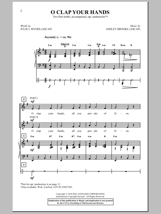 Produktbild zu: O Clap Your Hands