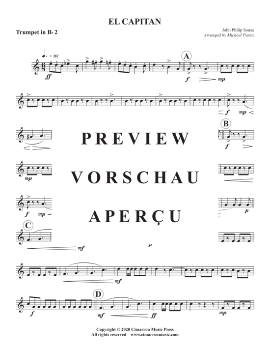 Produktgalerie: Seite 11 von 18 El Capitan , , (Blechbläser Quintett)