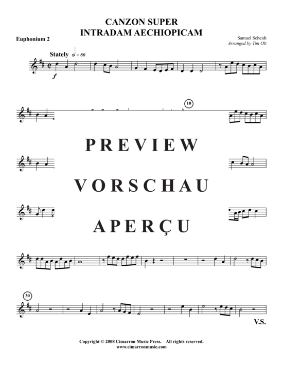 Product gallery: Page 5 of 21 Canzon Super Intradam Aechiopicam , , (Tuba Quartet: 2x Baritone, 2xTuba)