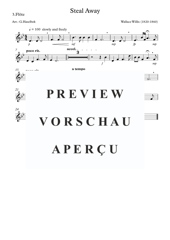 gallery: Steal Away, , Flötentrio