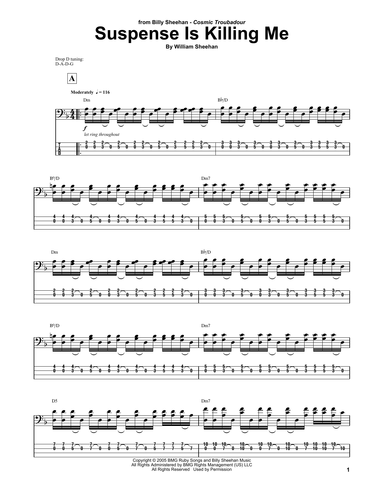 Produktgalerie: Seite 1 von 1 Suspense Is Killing Me, Billy Sheehan, E-Bass