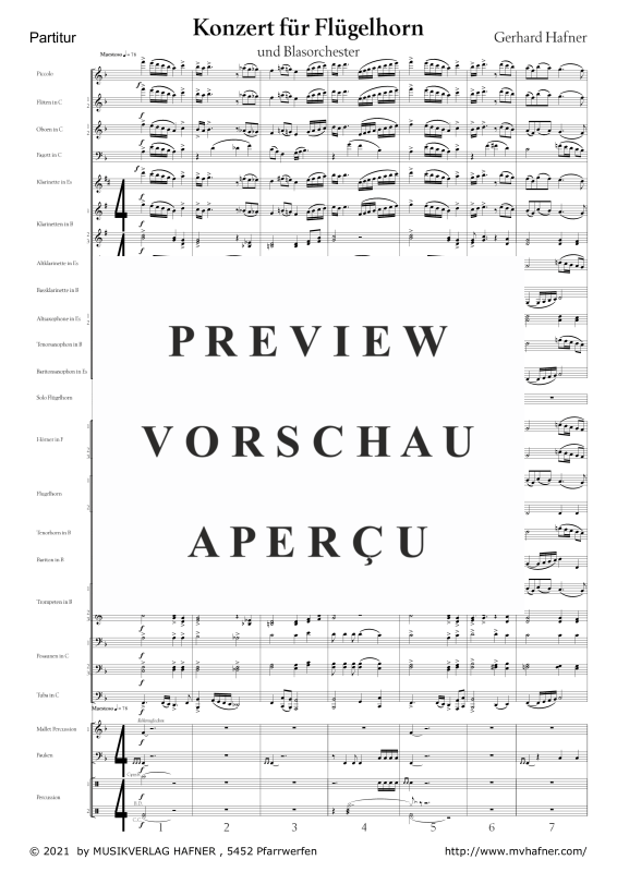 Product gallery: Page 6 of 11 Konzert für Flügelhorn und Blasorchester, , (large wind orchestra)