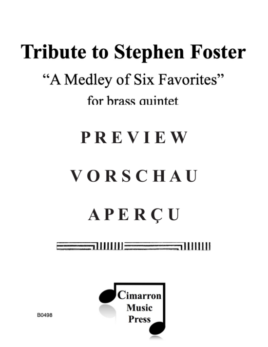 Produktgalerie: Seite 2 von 21 Tribute to Stephen Foster , , (Blechbläserquintett)