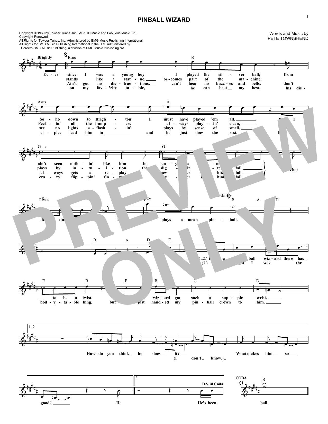 Produktgalerie: Seite 1 von 1 Pinball Wizard, The Who, Melodieinstrument