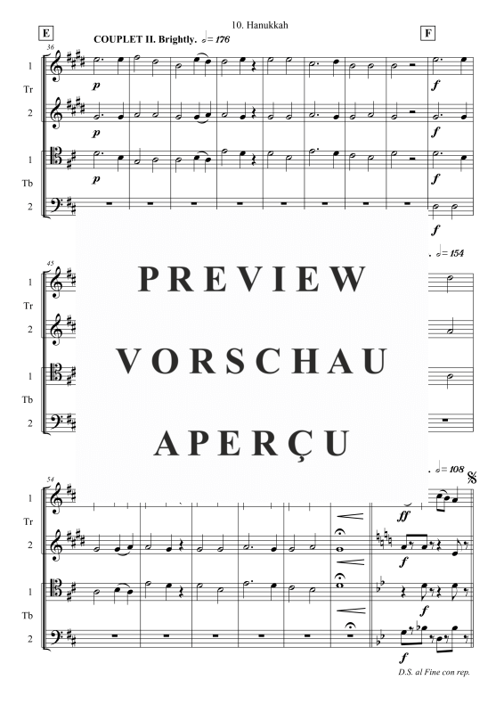 gallery: Hanukkah, , Posaunenchor - Flexible Besetzung