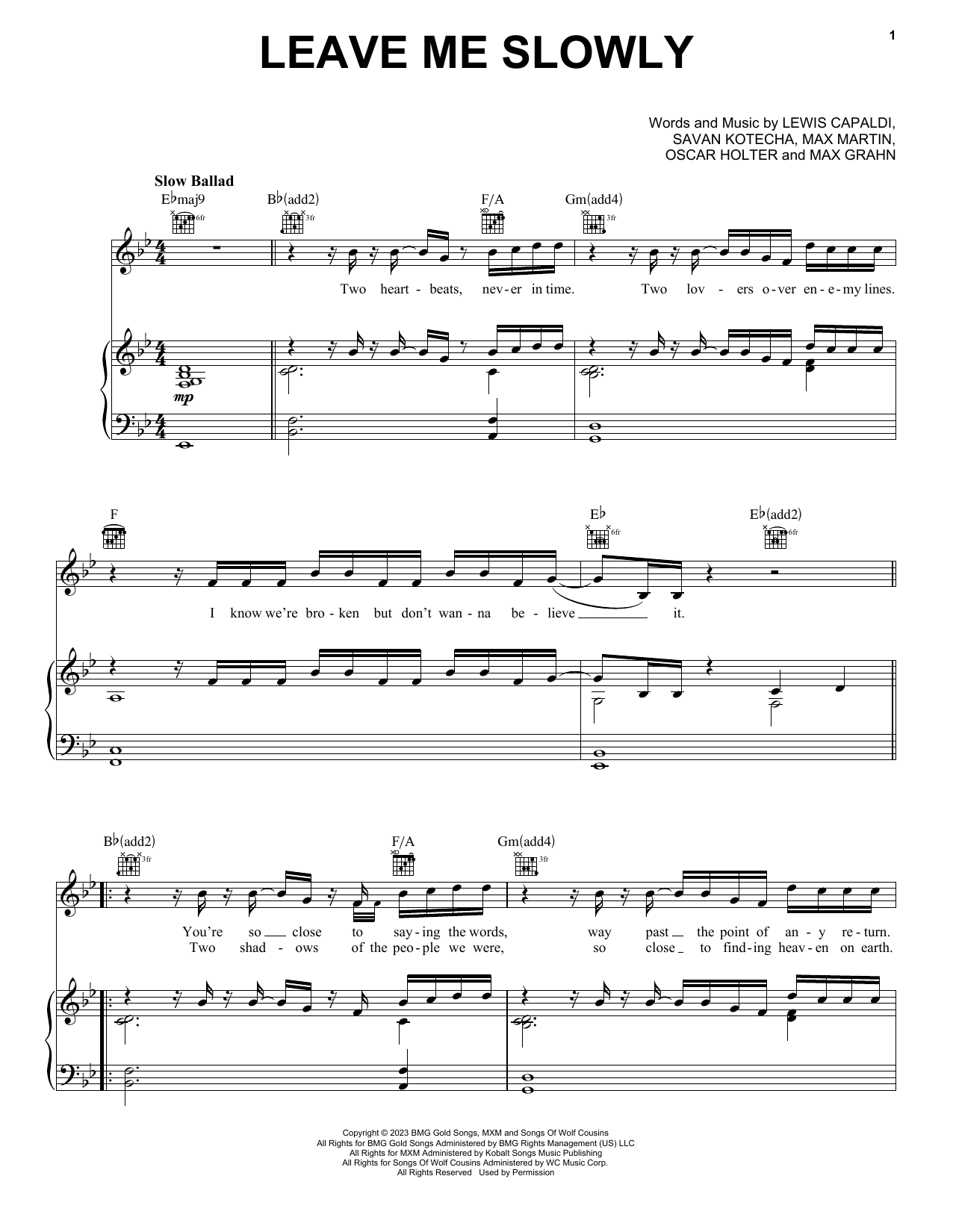 Produktbild zu: Leave Me Slowly