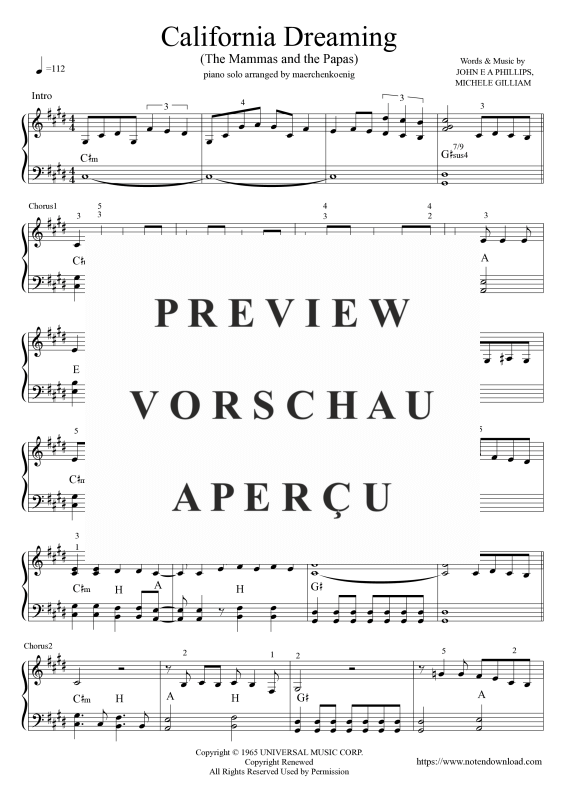 gallery: California Dreaming, maerchenkoenig, (piano solo)