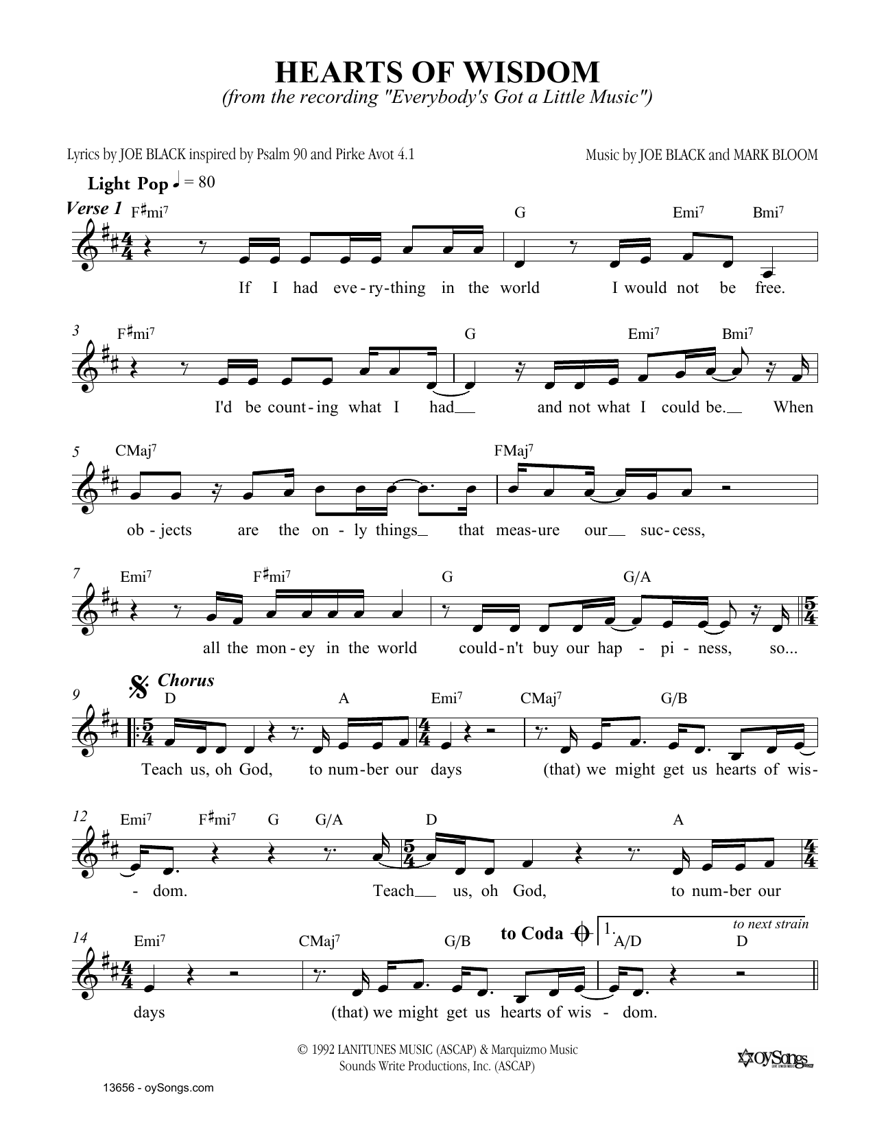 Produktgalerie: Seite 1 von 1 Hearts of Wisdom, Joe Black, Melodieinstrument