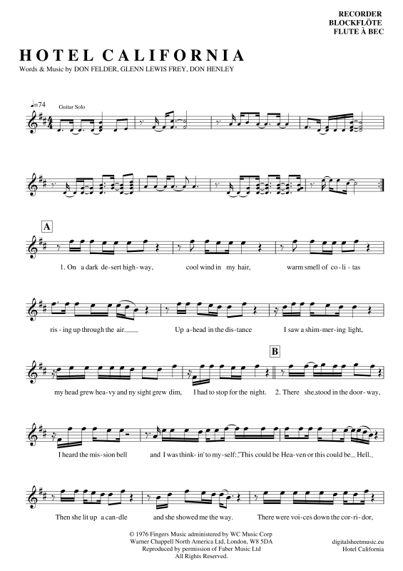 Product picture to: Hotel CaliforniaEagles