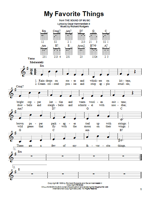 Produktbild zu: My Favorite Things (from The Sound of Music)