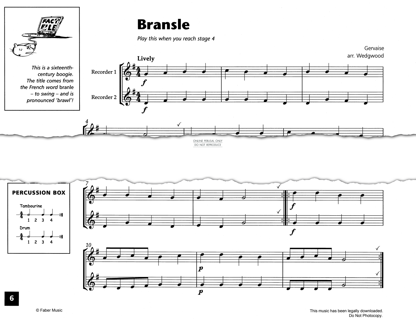 Product gallery: Page 1 of 1 Bransle, Gervaise