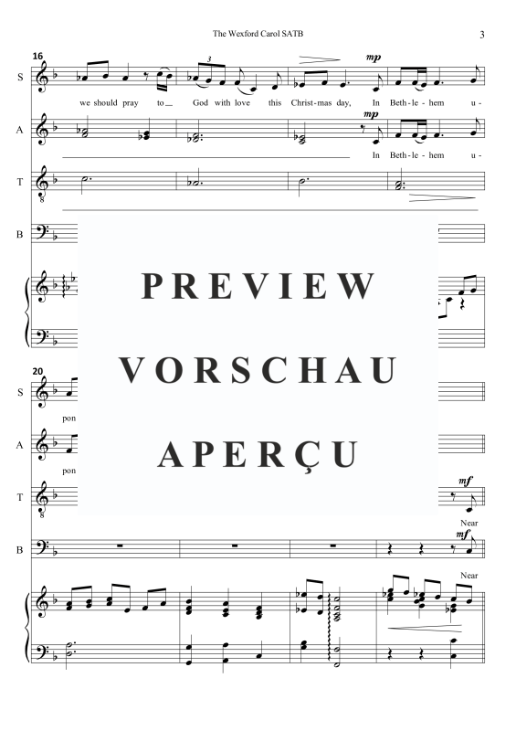 Produktgalerie: Seite 6 von 11 The Wexford Carol, , Gemischter Chor und Klavier