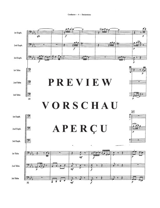Produktgalerie: Seite 6 von 21 Declarations , , (Tuba Ensemble EEETTT)