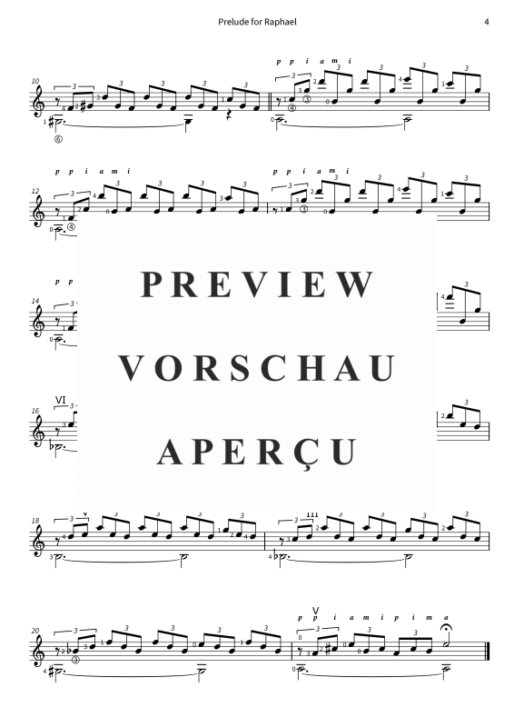 Produktgalerie: Seite 6 von 6 Prelude for Raphael, , Klassische Gitarre
