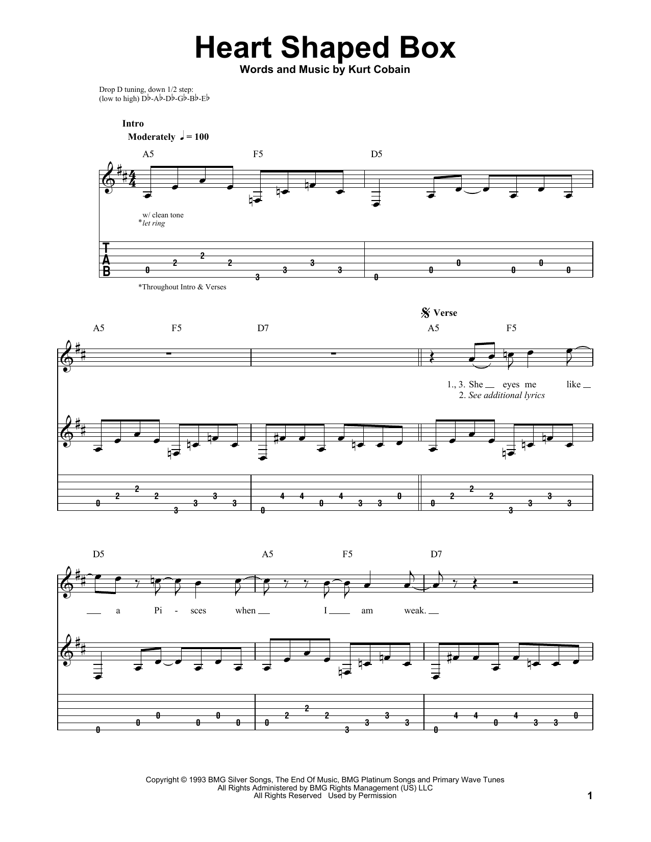 Produktbild zu:  Heart Shaped Box - Nirvana