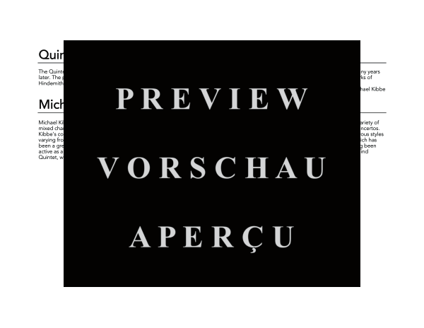 Produktgalerie: Seite 4 von 11 Quintet No. 1, Op. 30, , (Blechbläser Quintett)