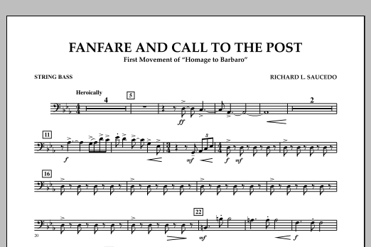Produktbild zu: Fanfare and Call to the Post - String Bass