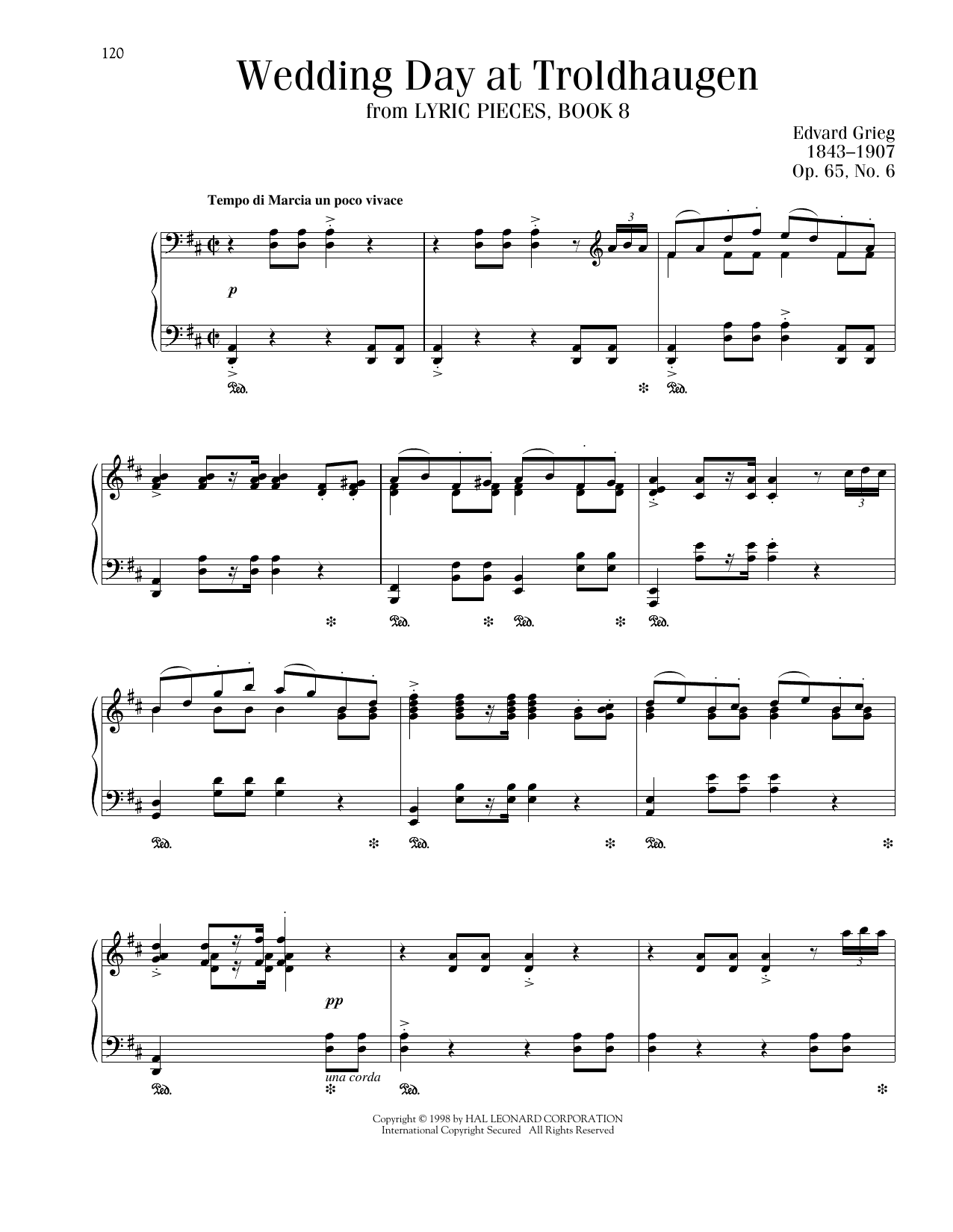 Product picture to: Wedding Day At Troldhaugen, Op. 65, No. 6