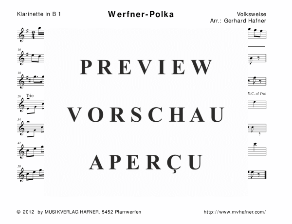 gallery: Werfner-Polka, , (Holz- und Blechbläser)