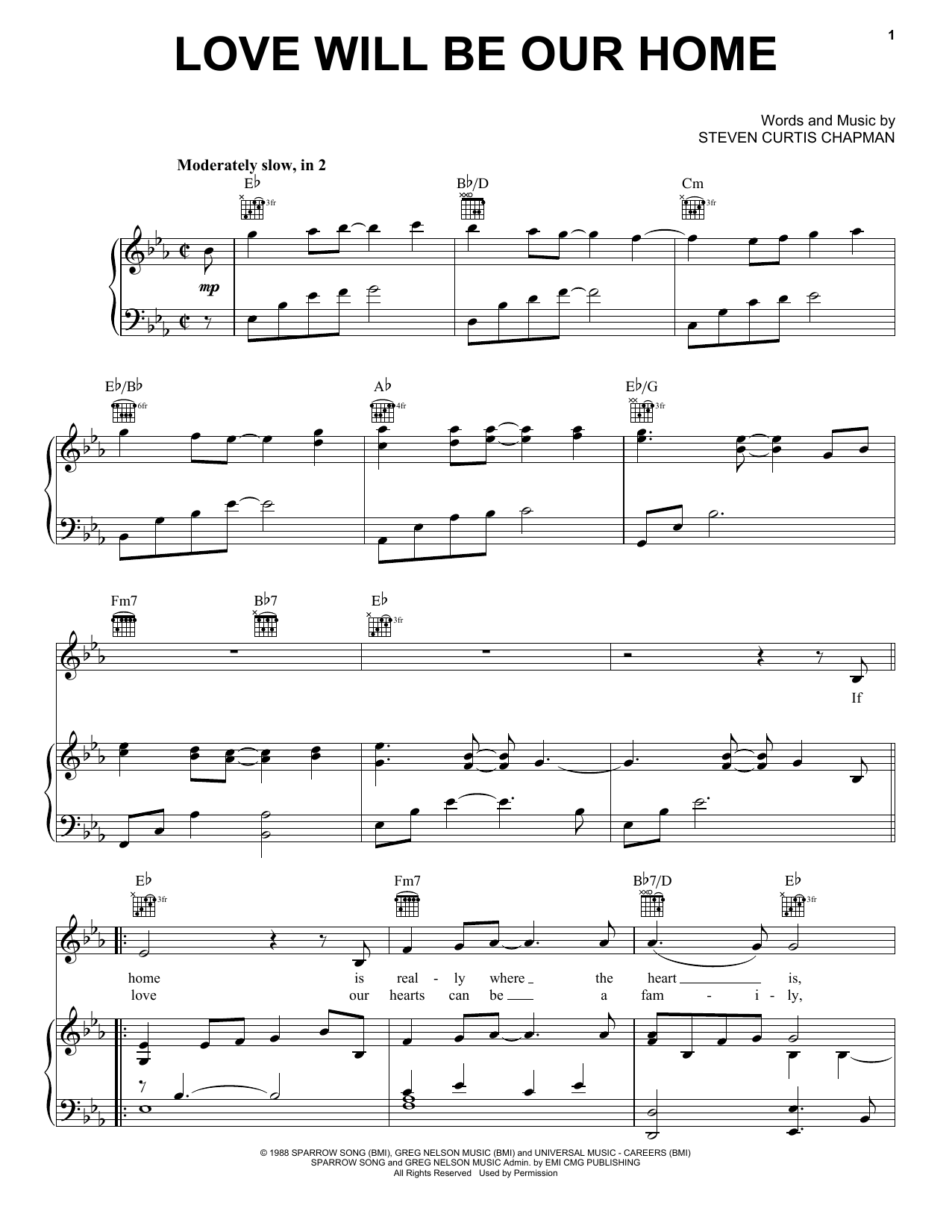 Produktgalerie: Seite 1 von 1 Love Will Be Our Home, Sandi Patty, Gesang, Gitarre, Klavier