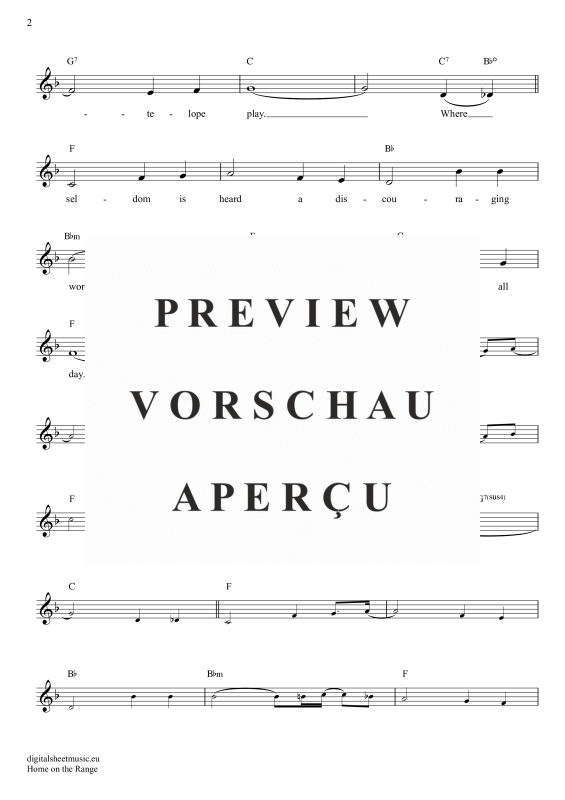Produktgalerie: Seite 3 von 4 Home On The Range, Folk Song, American, Gesang