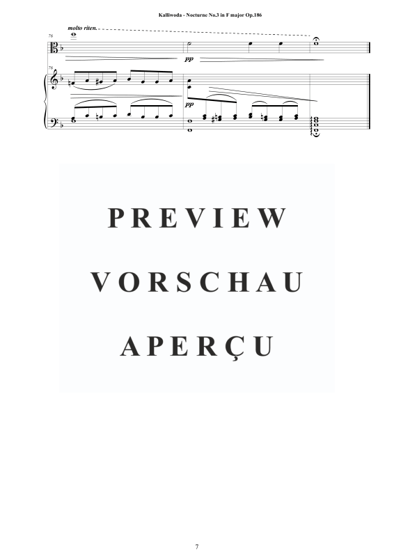 Produktgalerie: Seite 8 von 10 Nocturne Nr.3 Op.186, , Viola und Klavier