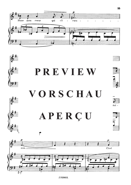 Product gallery: Page 4 of 5 Spleen Op.51 No.3, , High Voice and Piano