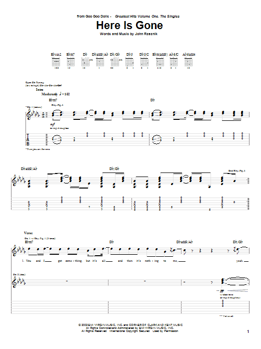 Product gallery: Page 1 of 1 Here Is Gone, Goo Goo Dolls