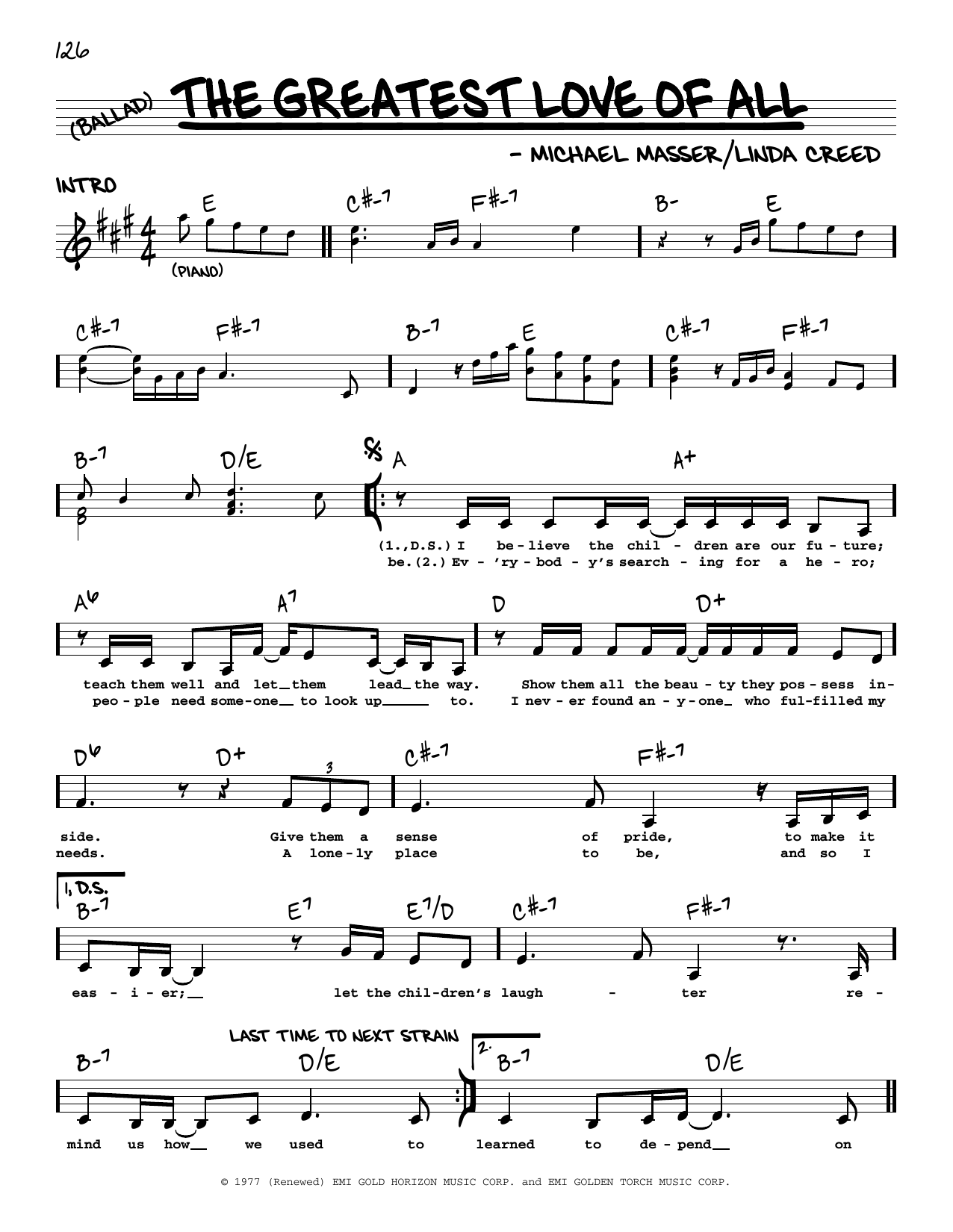 Produktbild zu:  The Greatest Love Of All - Whitney Houston