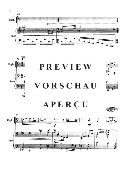 Product gallery: Page 8 of 21 Serenade for Euphonium , , (euphonium + piano)