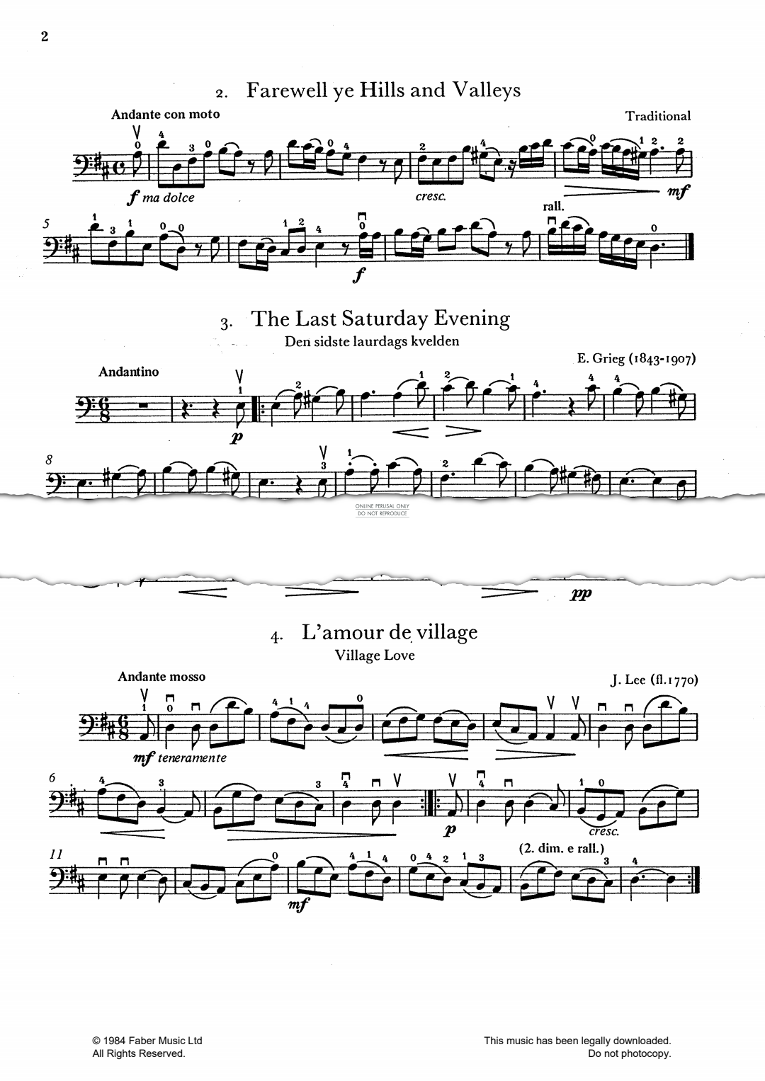 Produktgalerie: Seite 1 von 1 L'Amour De Village (Village Love), J Lee, Klavier, Violoncello