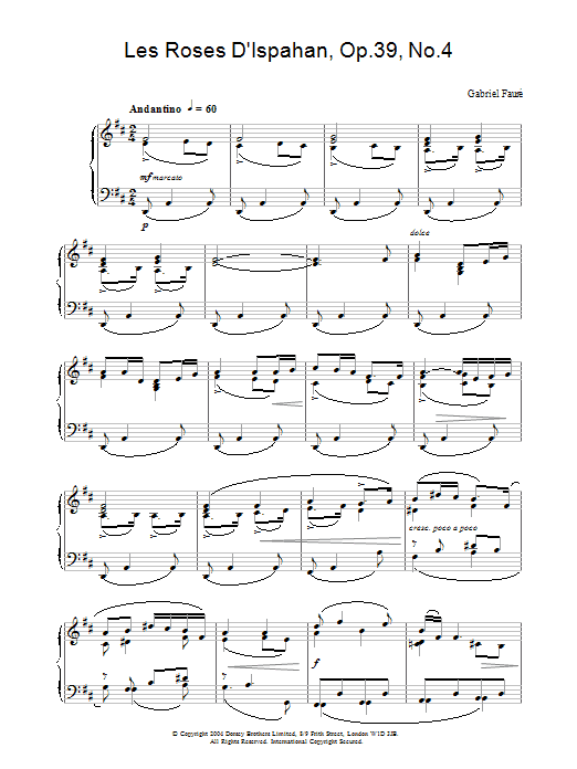 Produktbild zu: Les Roses D'Ispahan, Op.39, No.4