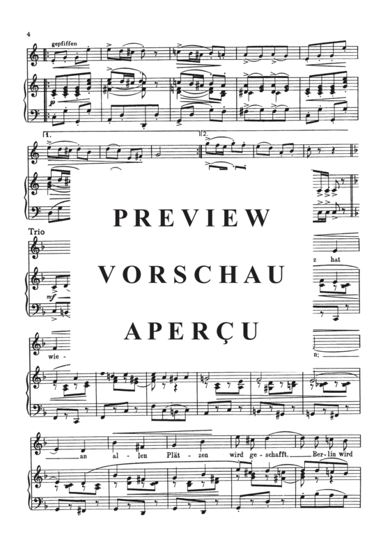 Product gallery: Page 5 of 5 Berliner Marsch , , Piano and Voice