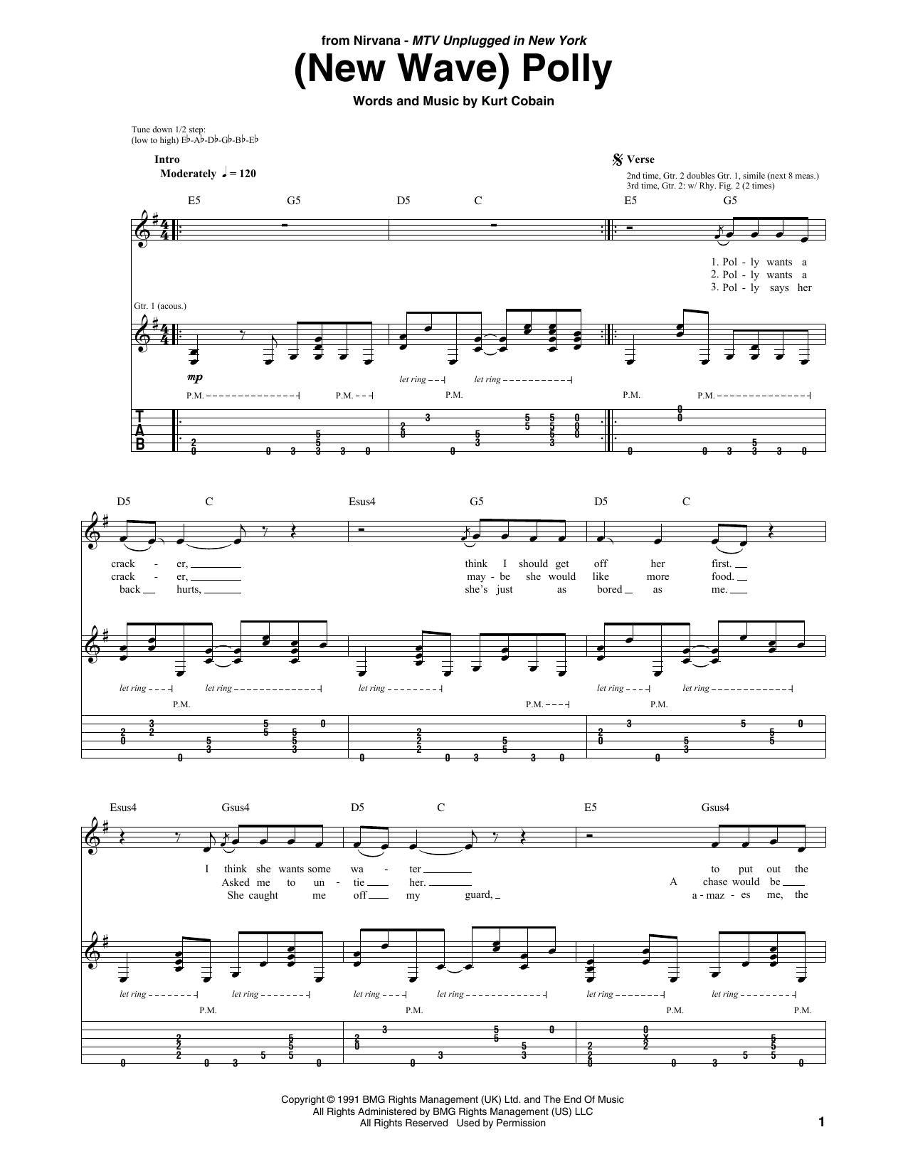 Produktgalerie: Seite 1 von 1 (New Wave) Polly, Nirvana, Gitarre