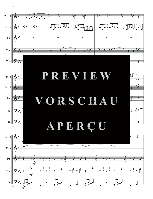 Produktgalerie: Seite 8 von 11 Hungarian Rhapsody No. 2, , (Blechbläser Quintett)