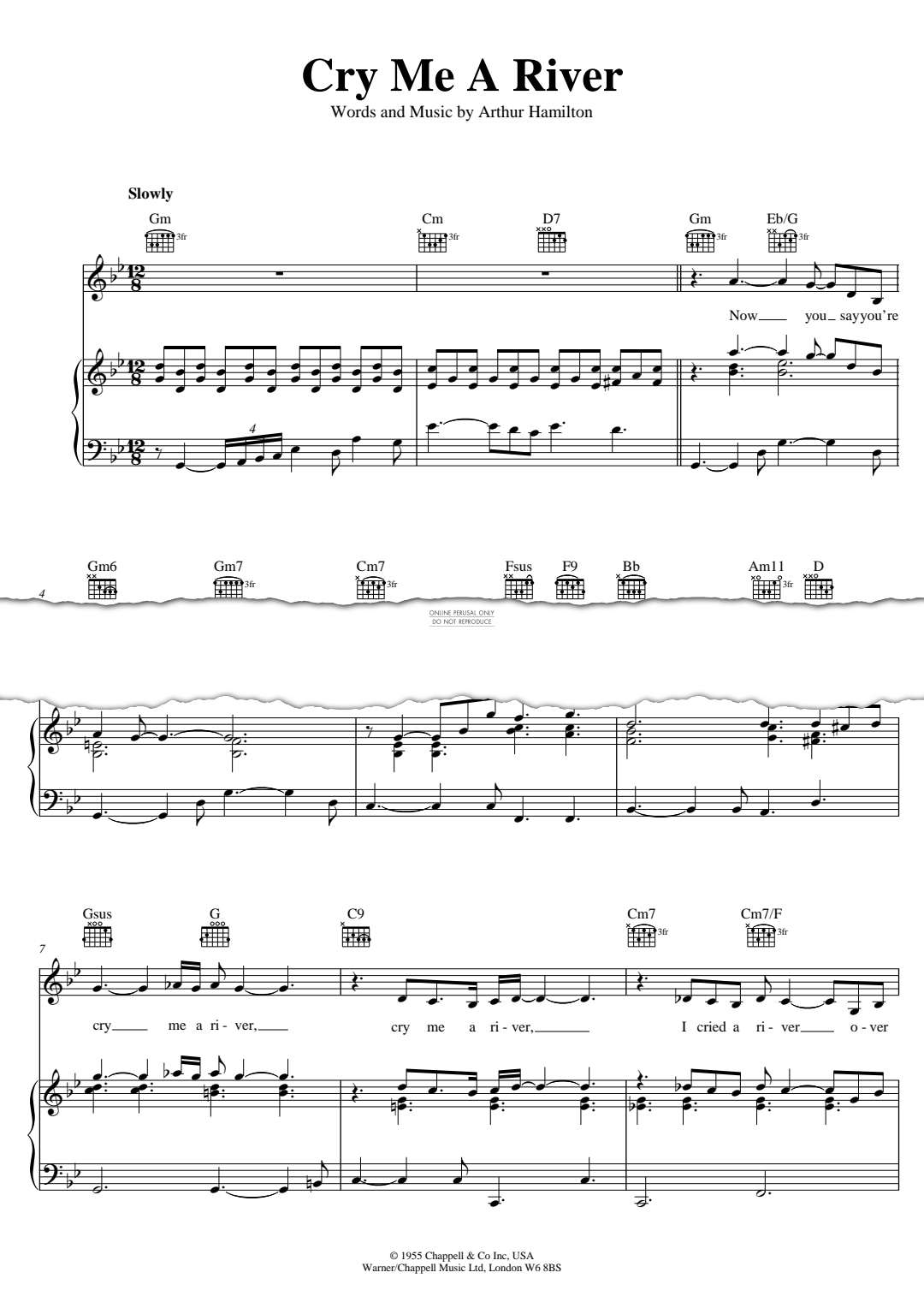 Product gallery: Page 1 of 1 Cry Me A River, Julie London