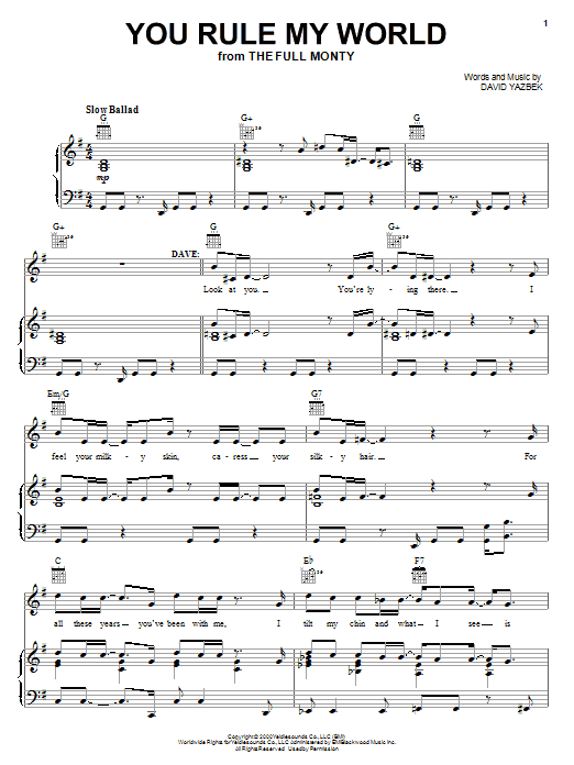 Produktbild zu: You Rule My World (from The Full Monty)