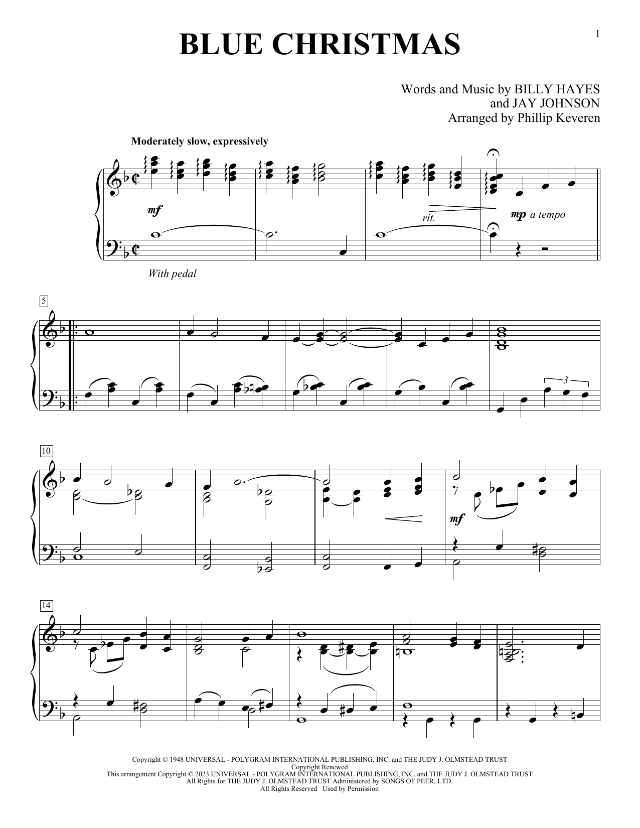 Produktgalerie: Seite 1 von 1 Blue Christmas, Elvis Presley, Klavier