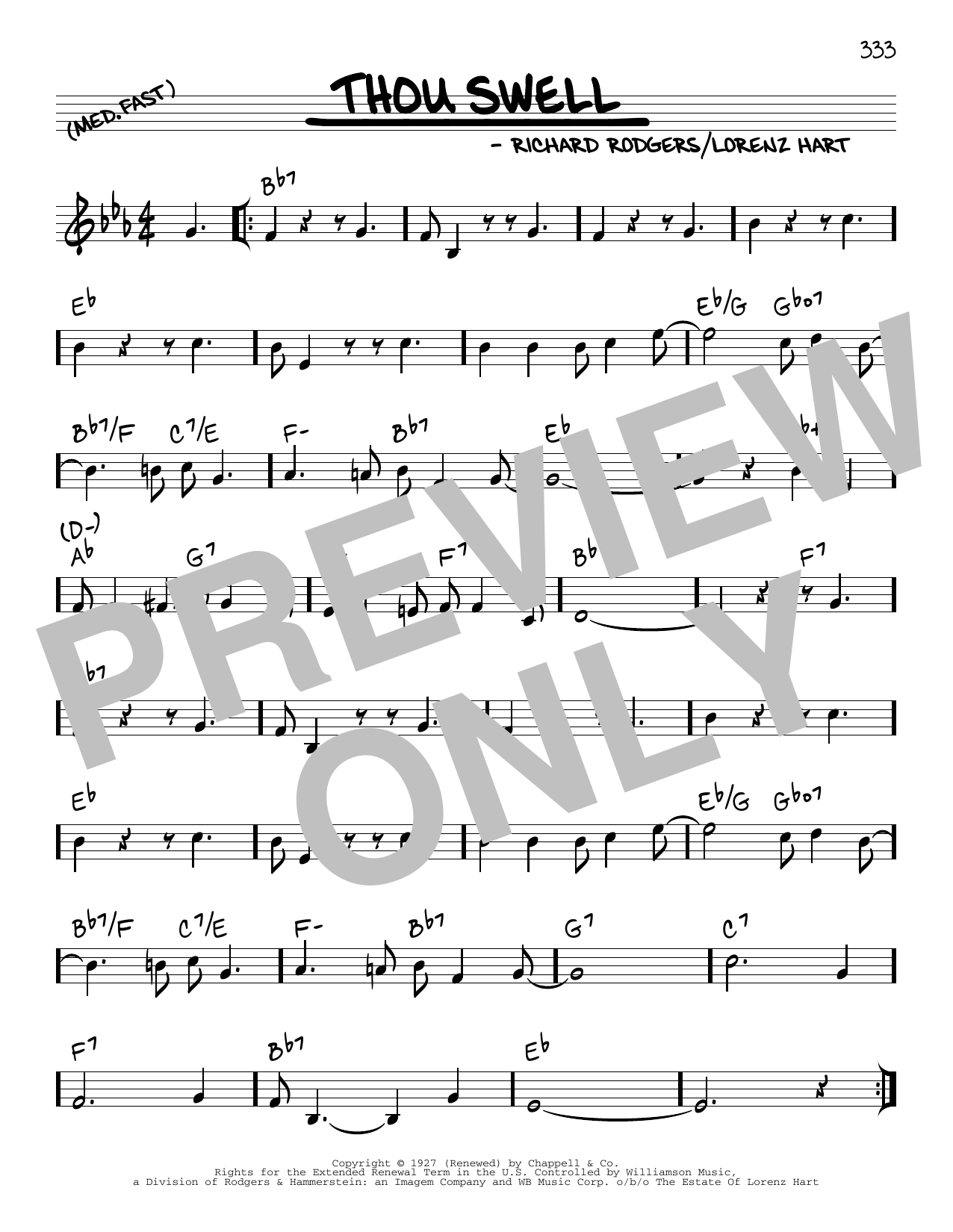 Produktbild zu: Thou Swell (arr. Robert Rawlins)