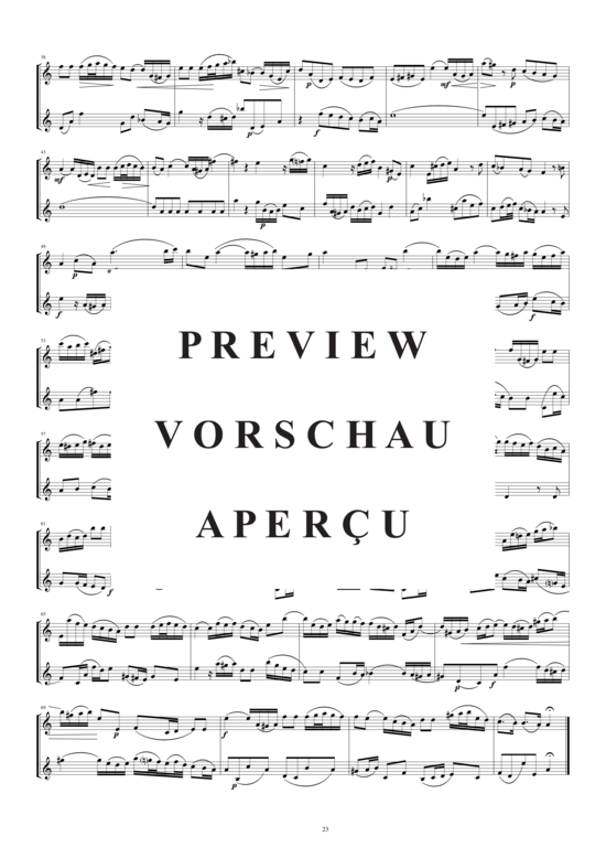 Product gallery: Page 3 of 3 Arie aus der Kantate Nr.166 für zwei Oboen, , 