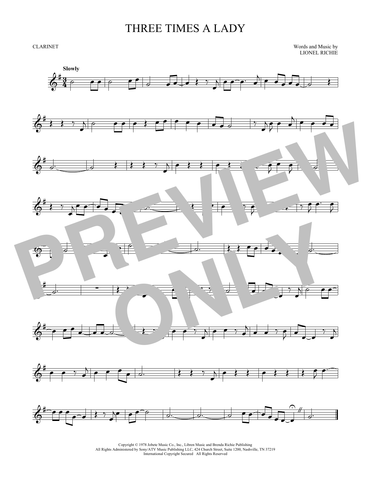 Product gallery: Page 1 of 1 Three Times A Lady, Commodores