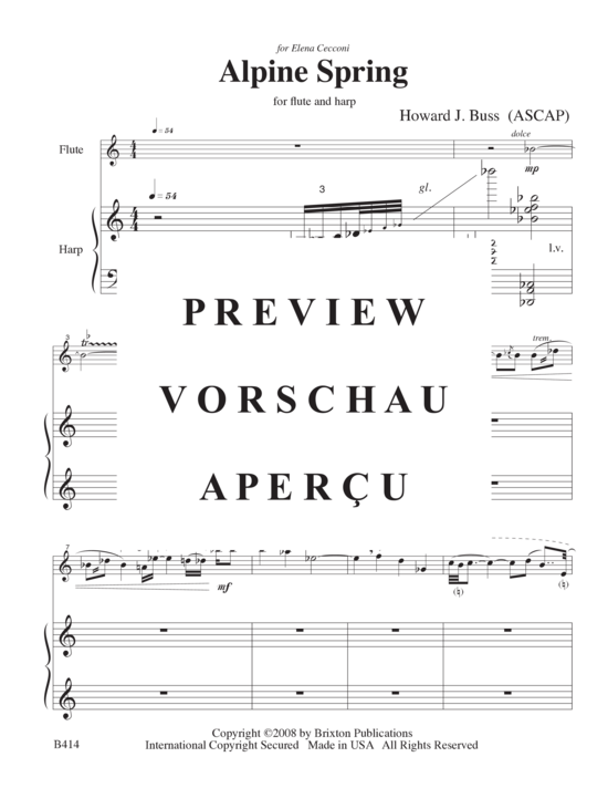 Produktgalerie: Seite 4 von 21 Alpine Spring , , (Flöte und Harfe)